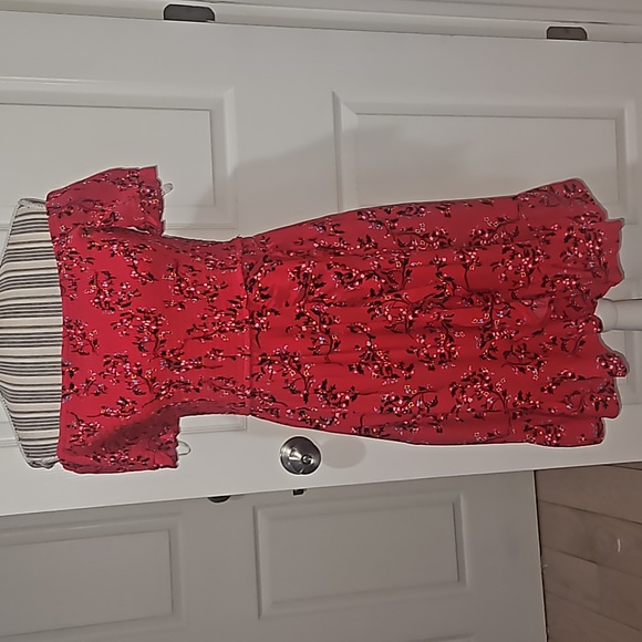 Xhilaration Women Smocked Wrap around Floral Multicolor Mini Dress Size L - Picture 3 of 15